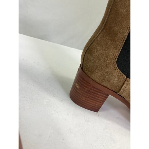Steve Madden Rhiannon Suede Chelsea Ankle Boot in Brown Size 7 - Picture 4 of 6